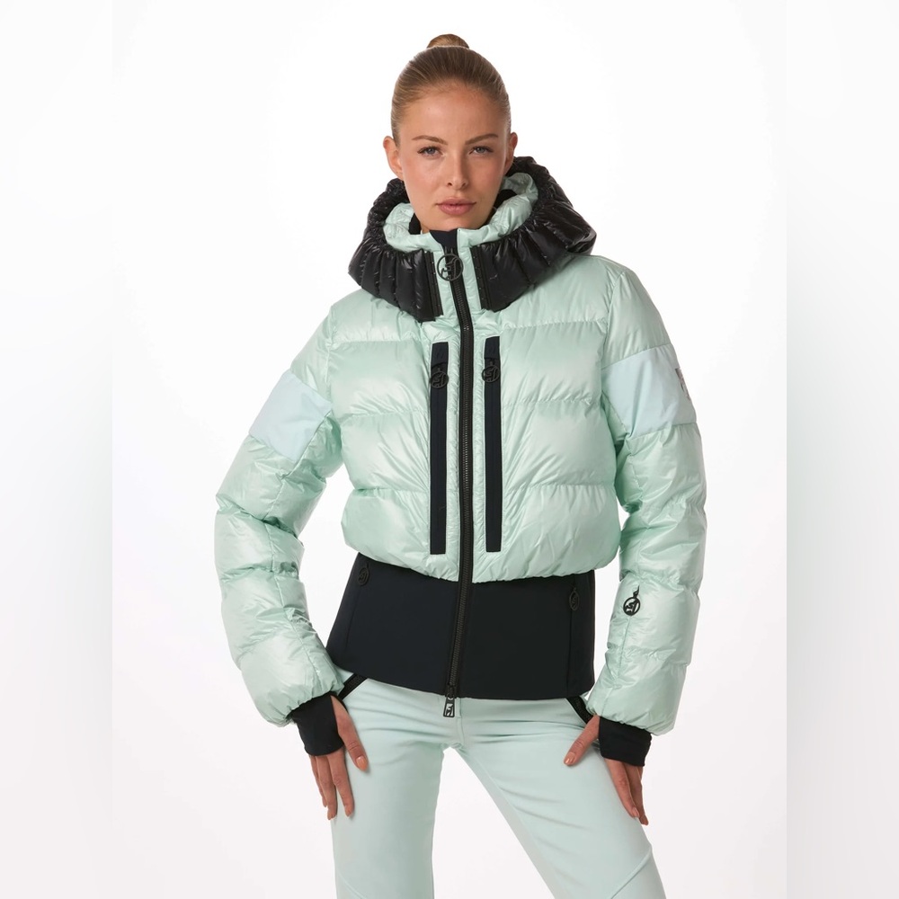 NWT Toni Sailer Bernadette Puffer Ski Winter Jacket Moonlit Jade